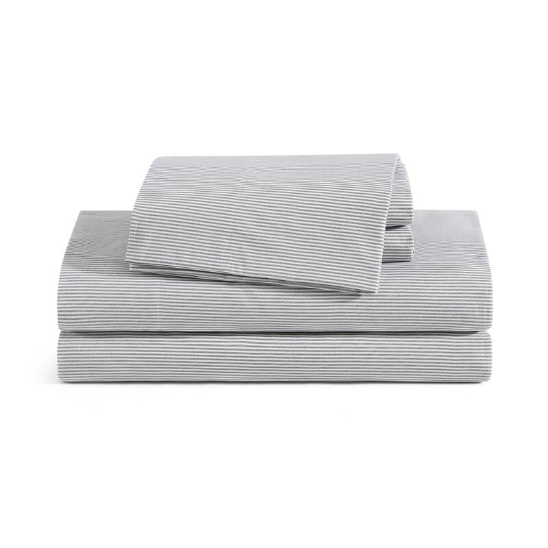 Tommy Hilfiger Printed Cotton Percale Sheet Set