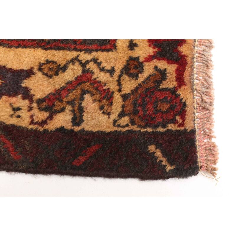 ECARPETGALLERY Hand-knotted Teimani Dark Grey Wool Rug - 2'11 x 4'0