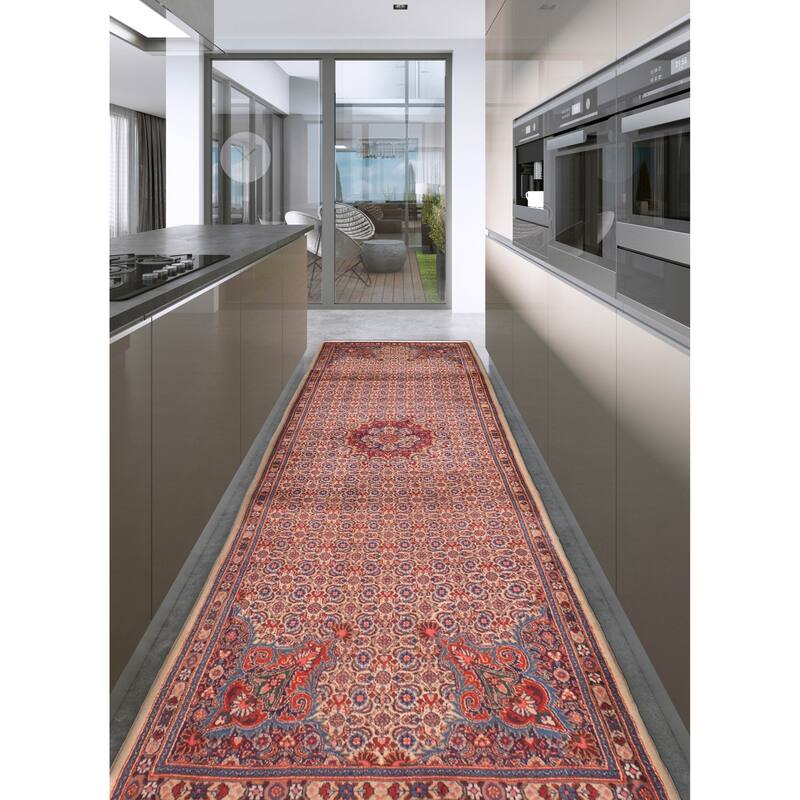 ECARPETGALLERY Hand-knotted Kayseri Cream Wool Rug - 3'5 x 10'5