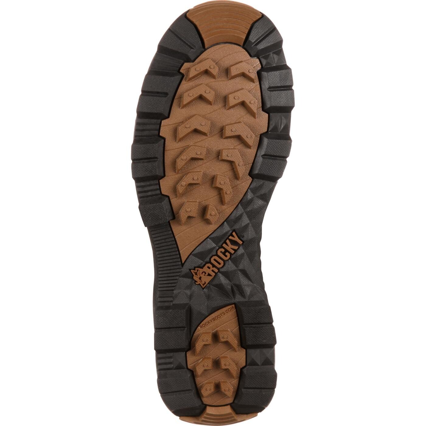 Rocky Retraction 17/" Waterproof Side-Zip Snake s Casual Boots Brown Mens