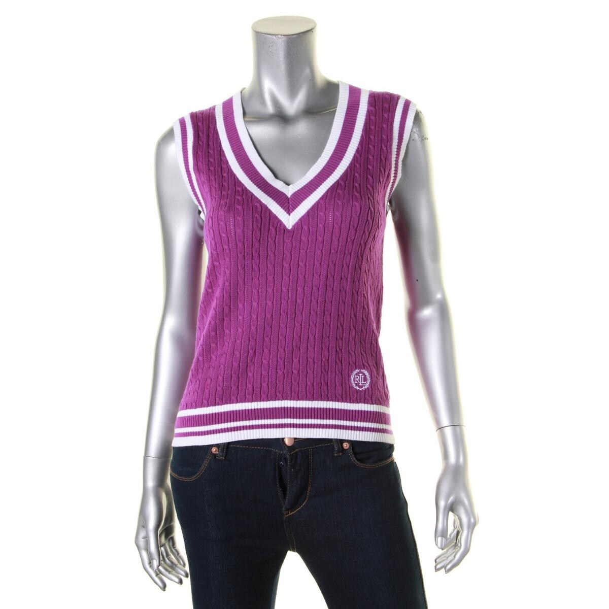 ralph lauren sleeveless sweater