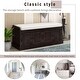 preview thumbnail 20 of 28, Merax 4 Doors Storage Bench with Adjustable Shelves and Removable Cushion