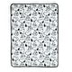 preview thumbnail 2 of 5, Lambs & Ivy Classic Snoopy Minky and Faux Shearling Baby Blanket - White/Black