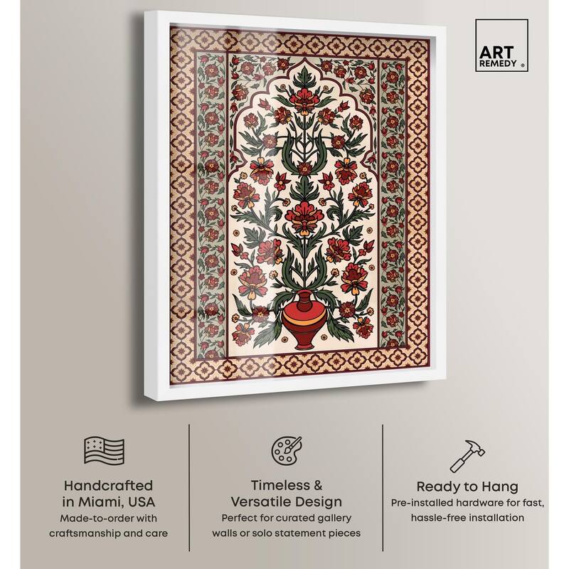Royal Floral Mat Shadowbox by Art Remedy