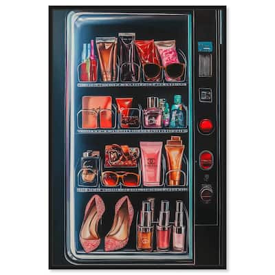 Fashion Vending Machine Canvas by Art Remedy