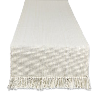 72" Variegated White Table Runner