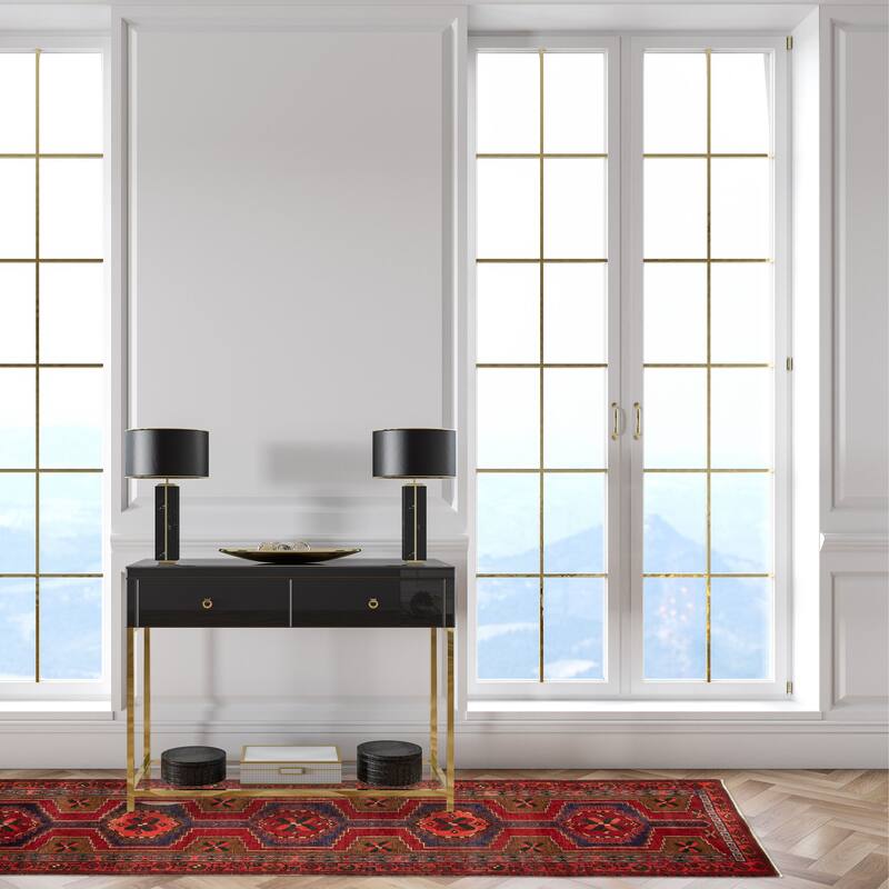 ECARPETGALLERY Hand-knotted Konya Anatolian Red Wool Rug - 3'4 x 10'11
