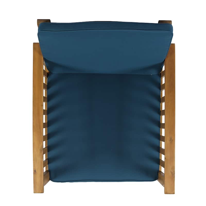 Casa Acacia Outdoor Acacia Wood Club Chairs(Set of 2) by Christopher Knight Home