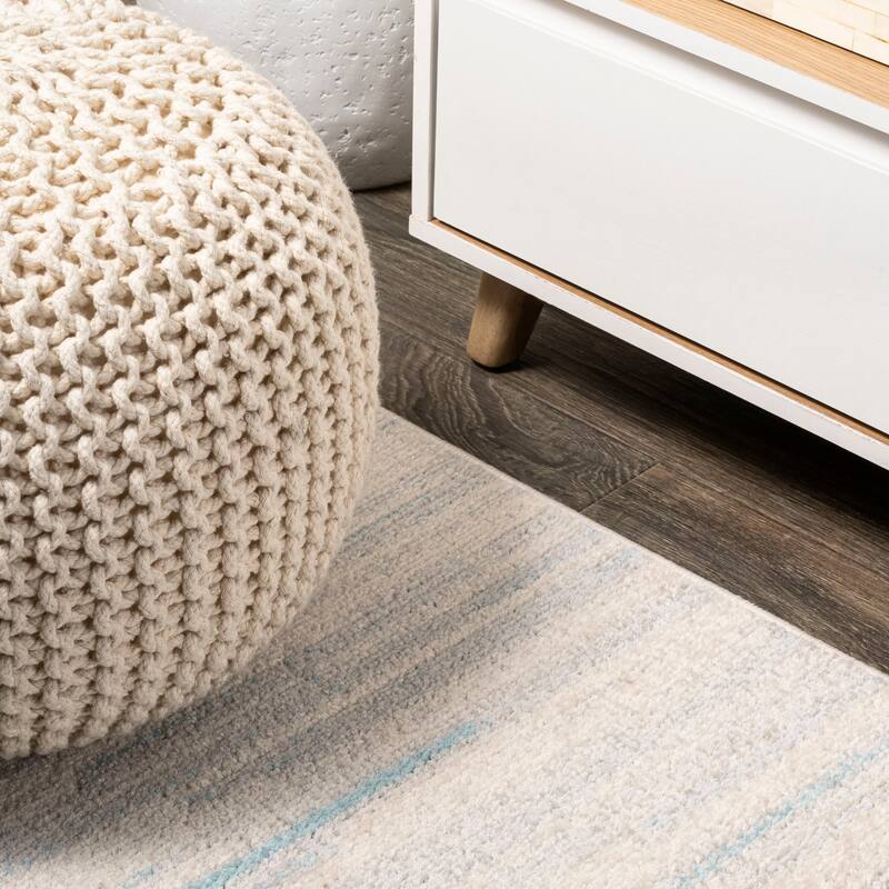 JONATHAN Y Shore Modern Half-Stripe Area Rug