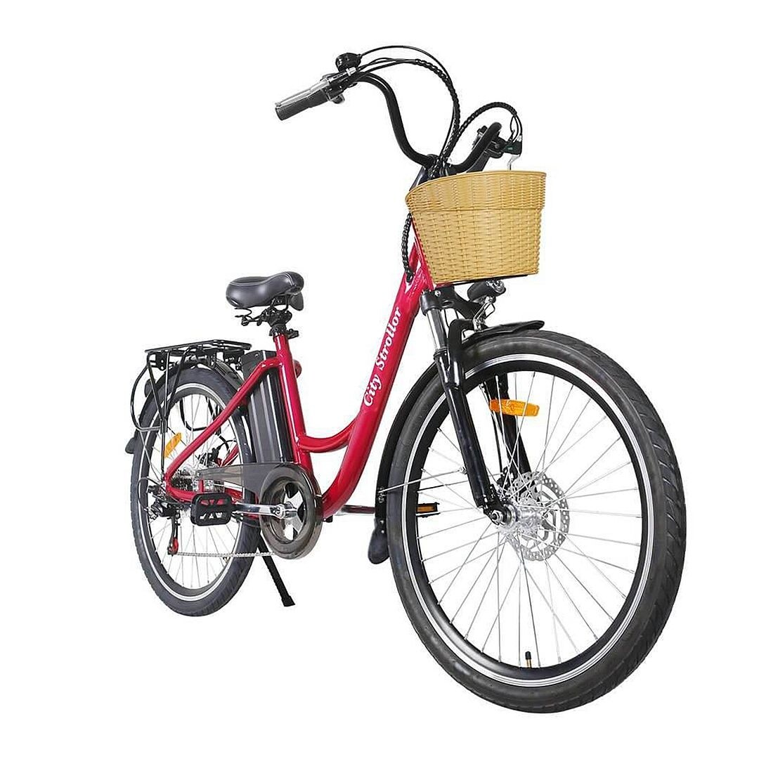 NAKTO City Electric Bicycle 26 Stroller Red Bed Bath Beyond