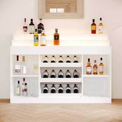 Buffet Sideboard Bar Wine Cabinet Wine and Glass Racks
