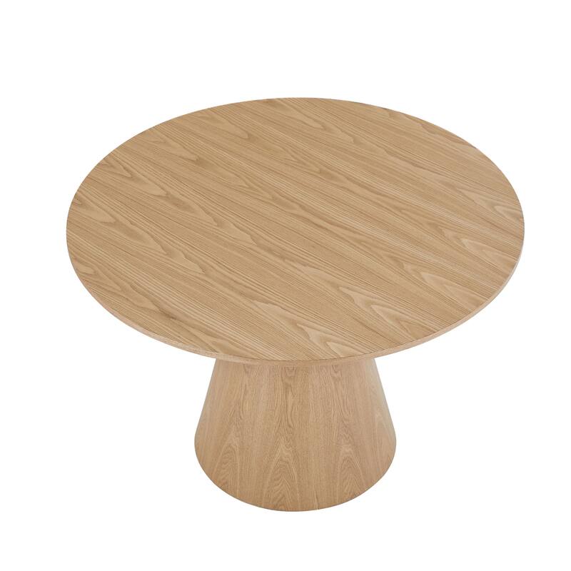 45.27" Wooden Dining Table Round Dining Table