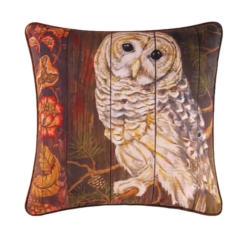 18" x 18" Owl Digital Print Throw Pillow