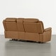 preview thumbnail 34 of 82, Spruce & Spring Genuine Leather Power Reclining Sofa with Optional Console & Flip-Down Table