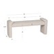 preview thumbnail 10 of 16, Linon Linn Upholstered 50 Inch Bench