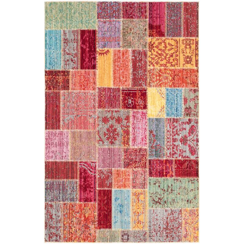 SAFAVIEH Valencia Alessja Distressed Vintage Boho Oriental Polyester Rug