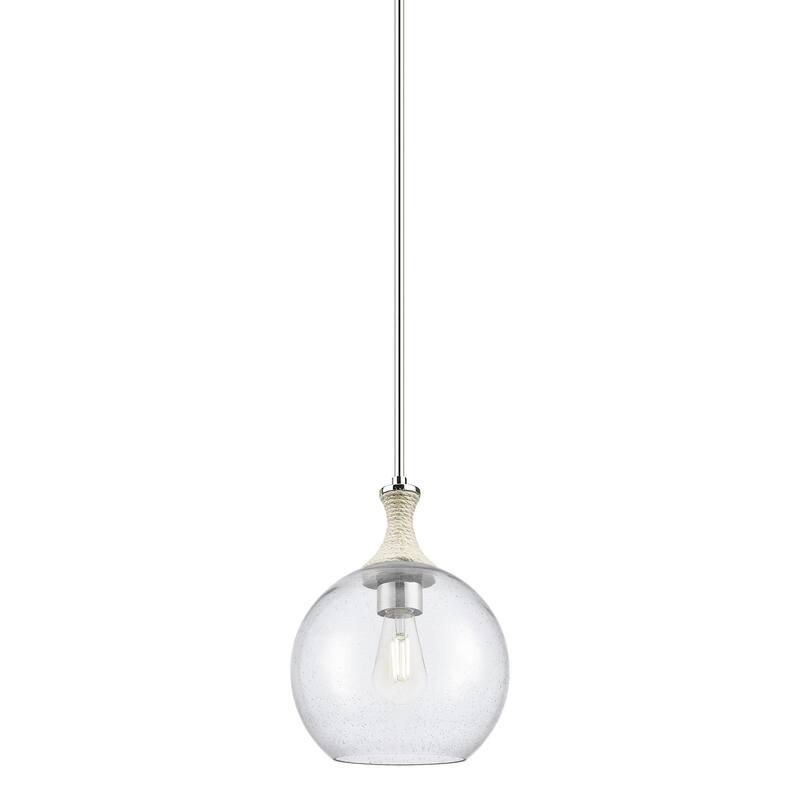 Innovations Lighting 415-1SR-14-10 Astor Pendant Astor 10" Wide - Polished Nickel / Seedy