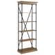 preview thumbnail 15 of 30, Barnstone Cornice Etagere Bookcase by iNSPIRE Q Artisan Brown