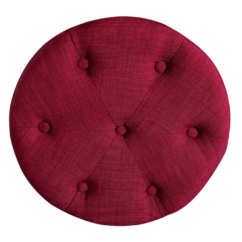 Elle Decor Penelope Round Tuft Stool Bed Bath & Beyond 18213120