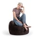 preview thumbnail 4 of 28, Sitting Point Faux Fur Large Fluffy Bean Bag