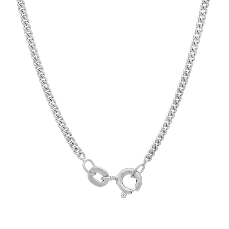 Roberto Martinez Sterling Silver 2 mm Curb Chain (16"24")