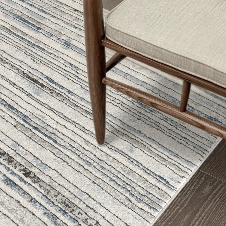 Modern Minimalist Striped Area Rug