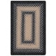 preview thumbnail 53 of 71, SAFAVIEH Handmade Braided Josefa Country Rug 2' x 3' - Black/Grey - Rectangle