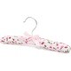 preview thumbnail 3 of 4, Satin Padded Hangers for Kids Nursery, Pink Floral (9.5 In, 12 Pack)