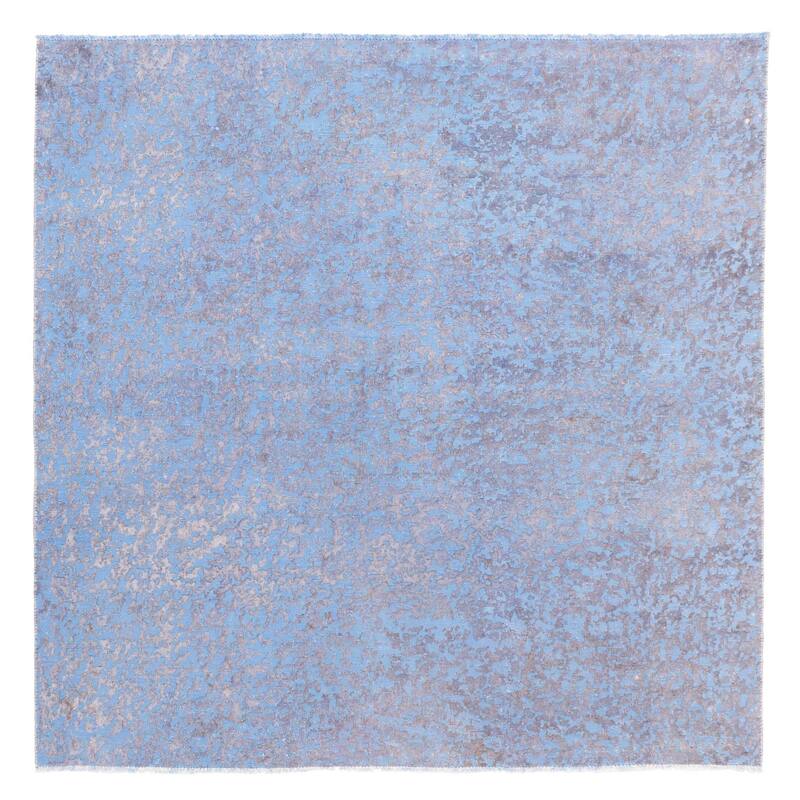 ECARPETGALLERY Hand-knotted Color Transition Blue Wool Rug - 5'3 x 5'2