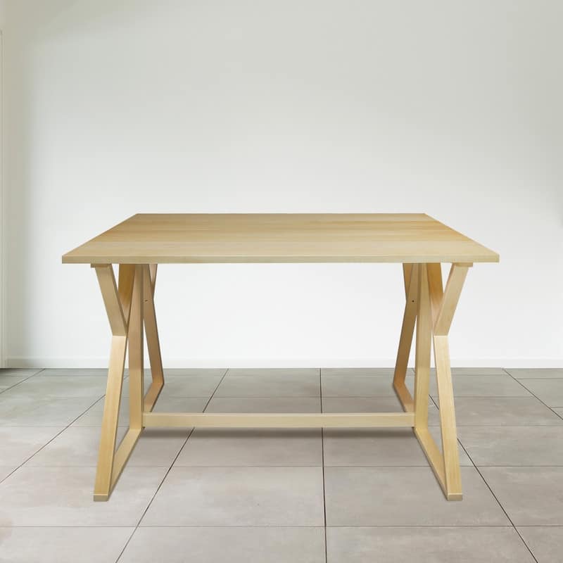 Aztecs Folding Console to Dining Convertible Table with Solid American Basswood