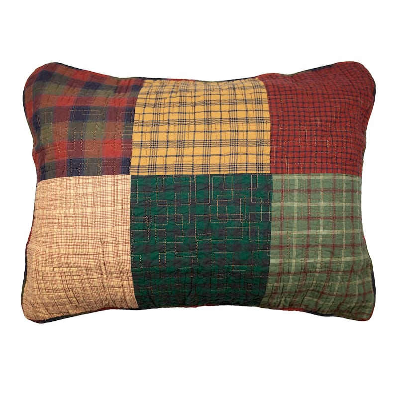 Donna Sharp Campfire Square Cotton Quilt or Sham - King Sham