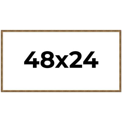 48x24 Frame Gold Picture Frame - Complete Modern Photo Frame Includes