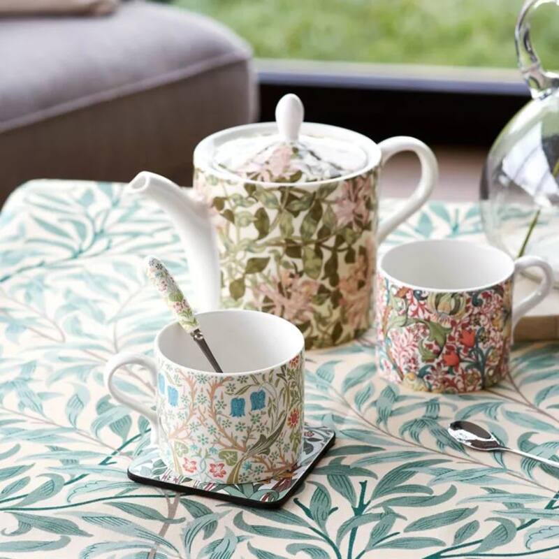 Spode Morris and Co Teapot and Mug Set - 32 oz Teapot and 10 oz Mug