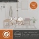 preview thumbnail 5 of 10, Euclid Mercury Glass/ Brass Mid-Century Modern Pendant Light