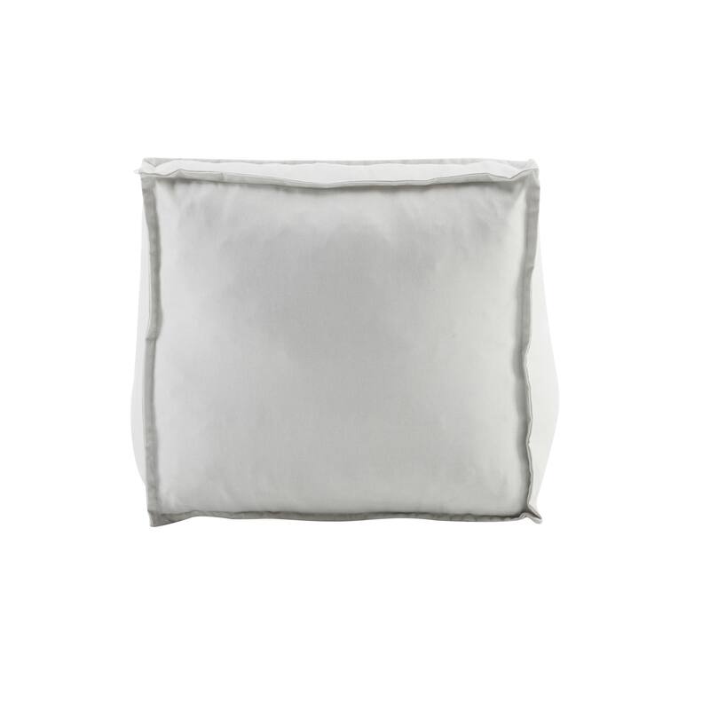 Roomfitters Ramona Outdoor Bean Bag Lounge Chair with Water Resistant Fabric, Light Grey