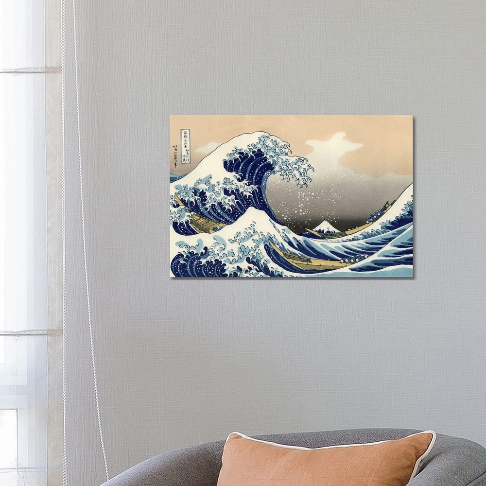 iCanvas "The Great Wave at Kanagawa, 1829" by Katsushika Hokusai Canvas Print