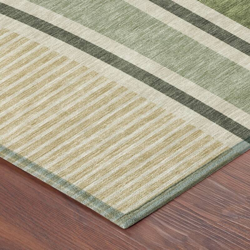Machine Washable Indoor/ Outdoor Contemporary Keely Chantille Rug
