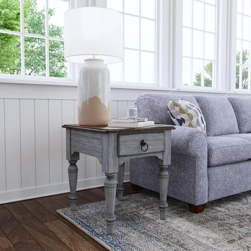 Plymouth Brown Wood End Table by Flexsteel - 23" x 25" x 27"