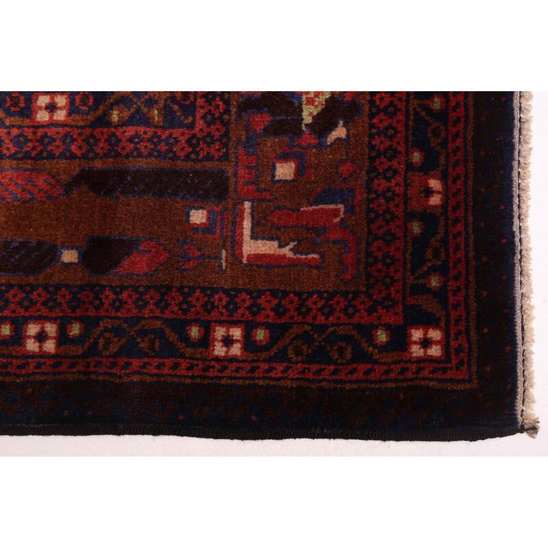 ECARPETGALLERY Hand-knotted Teimani Dark Copper Wool Rug - 3'8 x 6'7