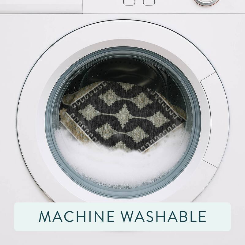 Machine Washable Indoor/ Outdoor Boho Milli Chantille Rug