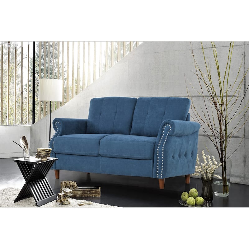 Bruce Nailhead Loveseat