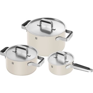 ZWILLING Pure Stainless Steel Cookware Set - Ivory - Bed Bath & Beyond ...