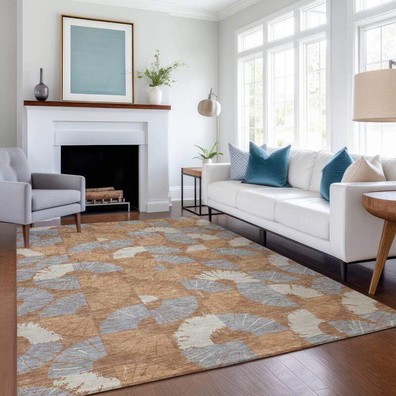 Machine Washable Indoor/ Outdoor Modern Jay Chantille Rug