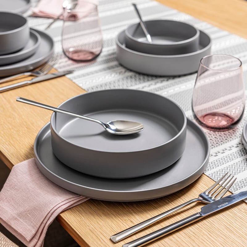over&back Stackable 40oz Semi-Matte Stoneware Dinner Bowls