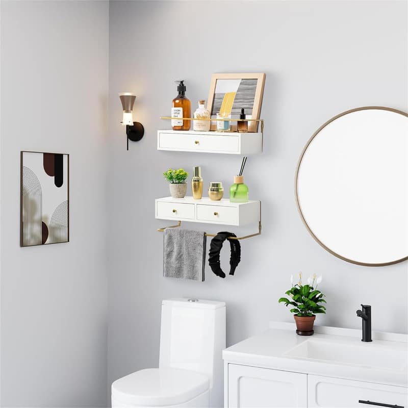 Floating Shelves for Wall Storage - 5.9"D x 16.2"W x 5.9"H