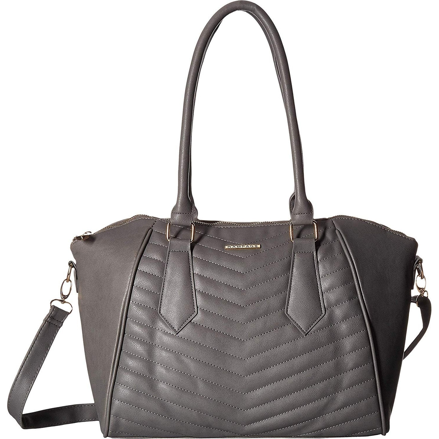 quilted satchel handbag