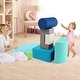 preview thumbnail 7 of 7, Gymax 6 PCS Kids Climber Play Set Indoor Foam Climb and Crawl Activity - Blue