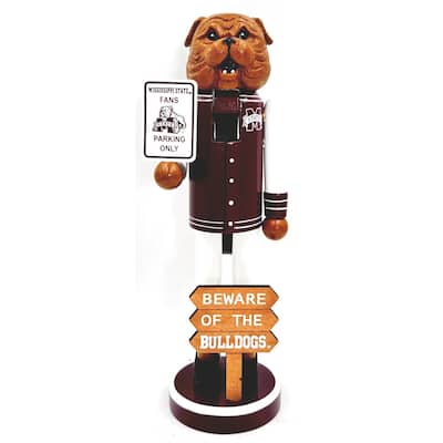 12" Mississippi State Beware of the Bulldogs Nutcracker