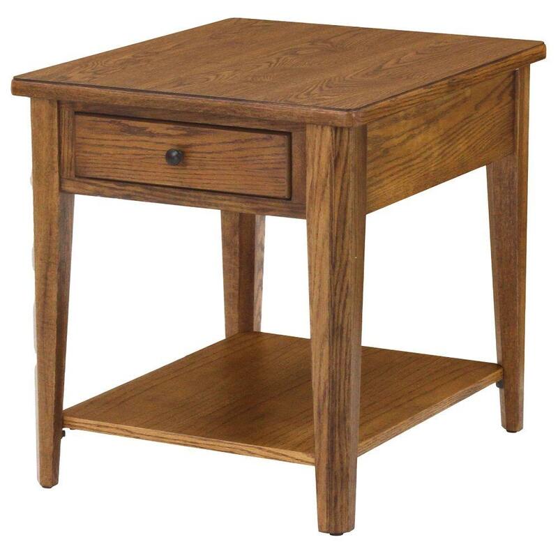 Chromcraft Peter Revington End Table in Chestnut Finish