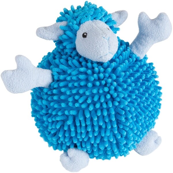 blue lamb dog toy